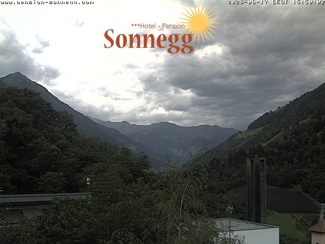 Archiv Foto Webcam Saltaus bei Meran: Hotel Sonnegg