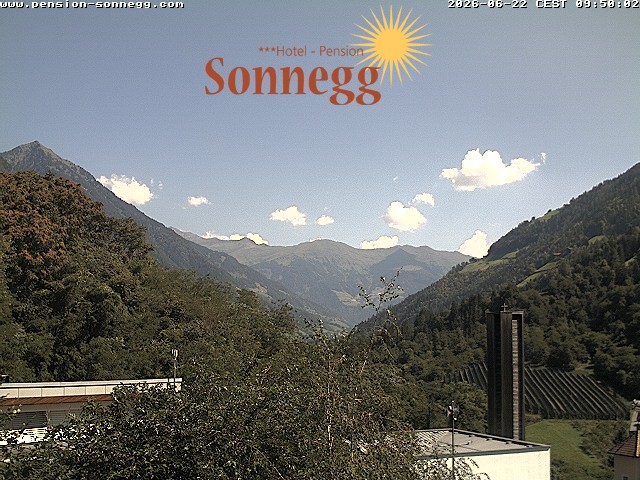 Archiv Foto Webcam Saltaus bei Meran: Hotel Sonnegg