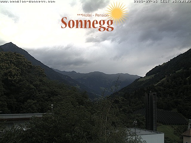 Archiv Foto Webcam Saltaus bei Meran: Hotel Sonnegg