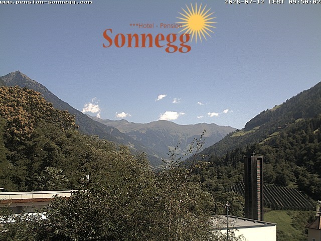 Archiv Foto Webcam Saltaus bei Meran: Hotel Sonnegg