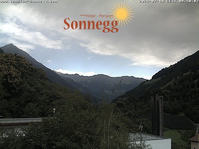 Archiv Foto Webcam Saltaus bei Meran: Hotel Sonnegg