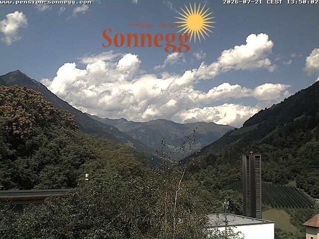 Archiv Foto Webcam Saltaus bei Meran: Hotel Sonnegg