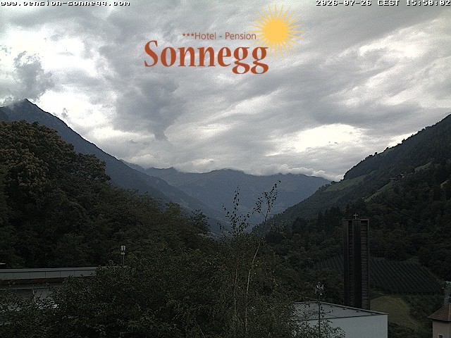 Archiv Foto Webcam Saltaus bei Meran: Hotel Sonnegg