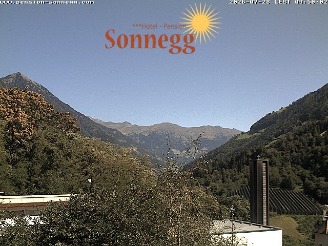 Archiv Foto Webcam Saltaus bei Meran: Hotel Sonnegg