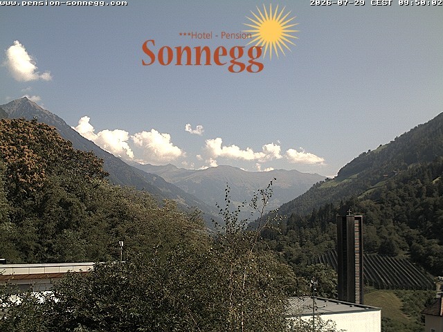 Archiv Foto Webcam Saltaus bei Meran: Hotel Sonnegg