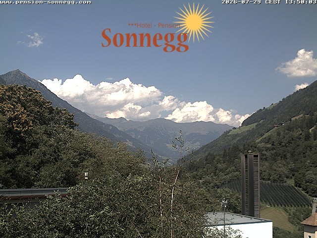 Archiv Foto Webcam Saltaus bei Meran: Hotel Sonnegg