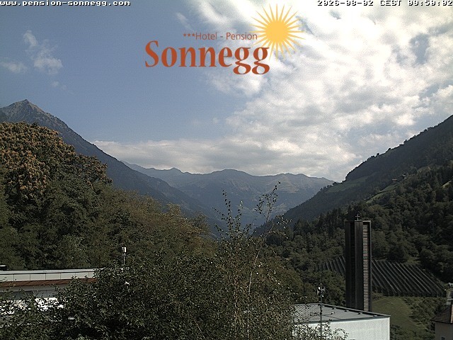 Archiv Foto Webcam Saltaus bei Meran: Hotel Sonnegg