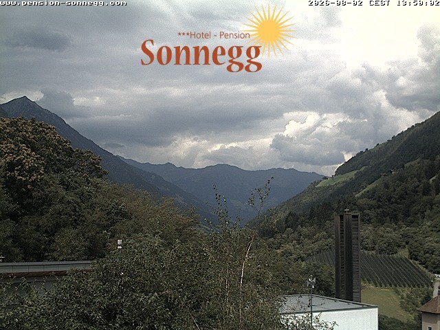 Archiv Foto Webcam Saltaus bei Meran: Hotel Sonnegg