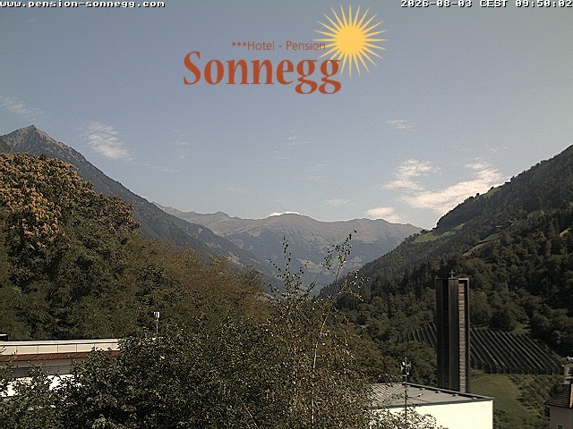 Archiv Foto Webcam Saltaus bei Meran: Hotel Sonnegg