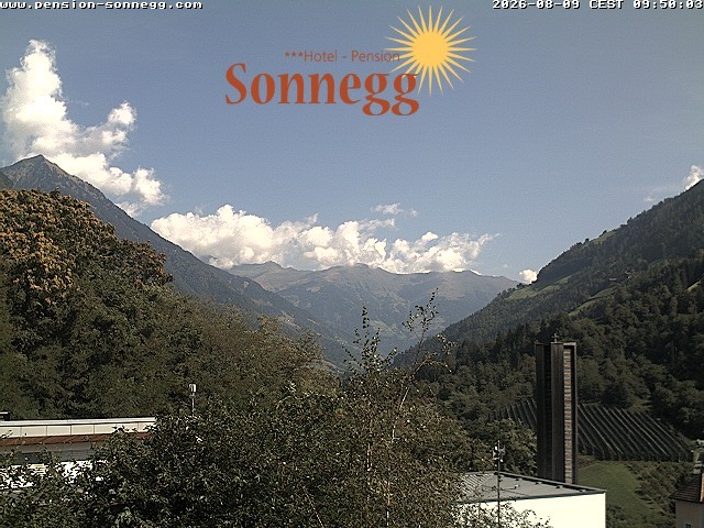 Archiv Foto Webcam Saltaus bei Meran: Hotel Sonnegg