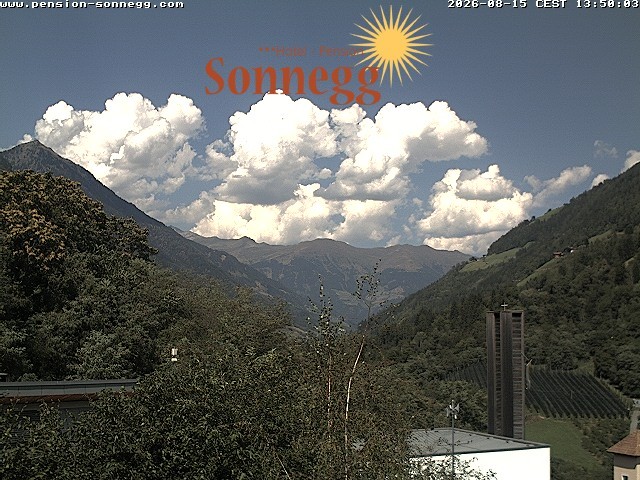 Archiv Foto Webcam Saltaus bei Meran: Hotel Sonnegg