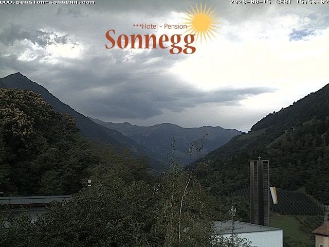 Archiv Foto Webcam Saltaus bei Meran: Hotel Sonnegg