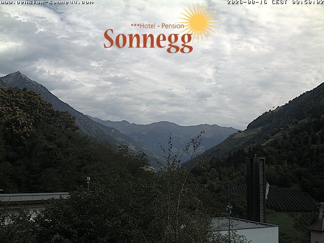 Archiv Foto Webcam Saltaus bei Meran: Hotel Sonnegg