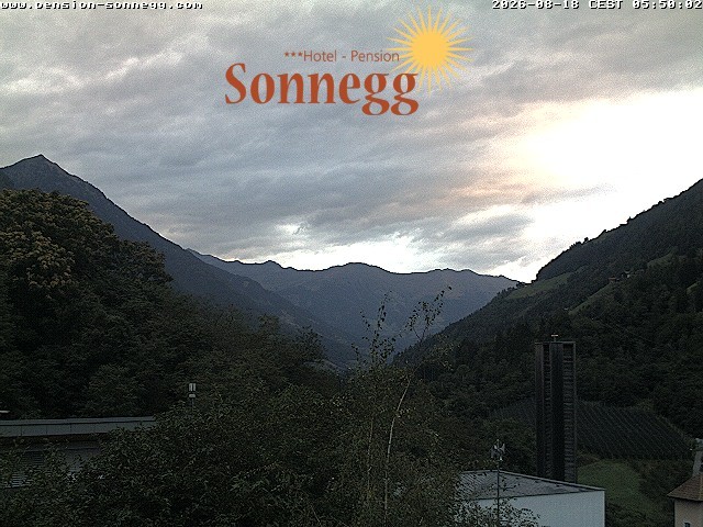 Archiv Foto Webcam Saltaus bei Meran: Hotel Sonnegg