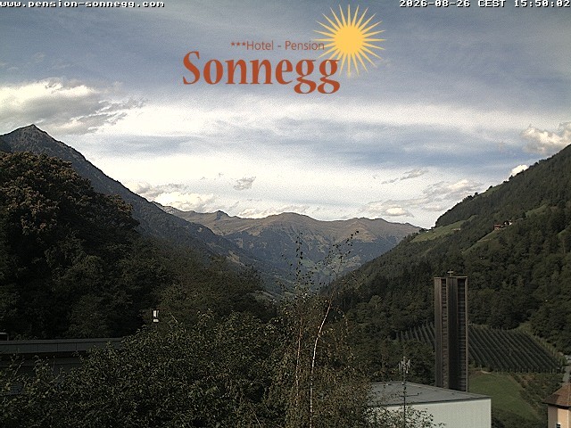 Archiv Foto Webcam Saltaus bei Meran: Hotel Sonnegg