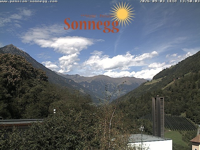 Archived image Webcam Saltaus near Merano/Meran, South Tyrol