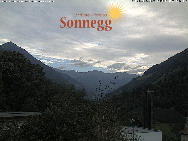 Archiv Foto Webcam Saltaus bei Meran: Hotel Sonnegg