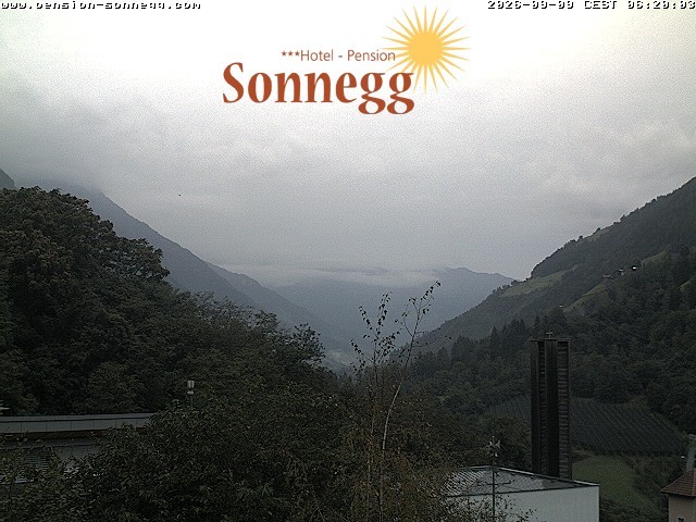 Archiv Foto Webcam Saltaus bei Meran: Hotel Sonnegg