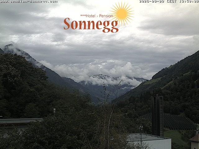Archiv Foto Webcam Saltaus bei Meran: Hotel Sonnegg
