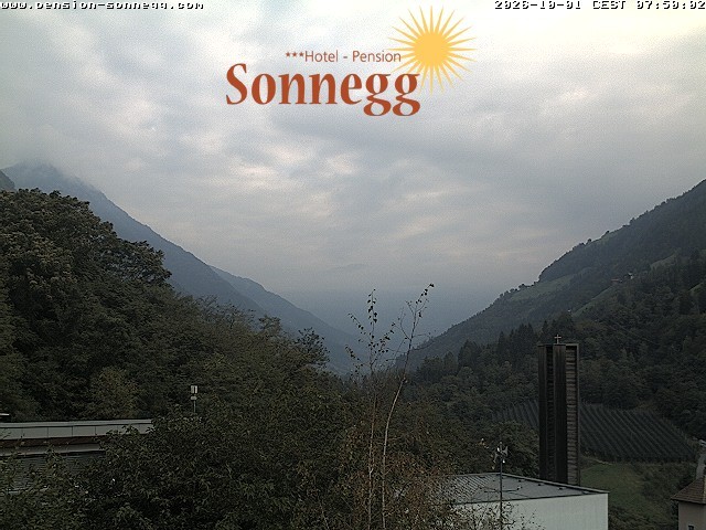 Archiv Foto Webcam Saltaus bei Meran: Hotel Sonnegg