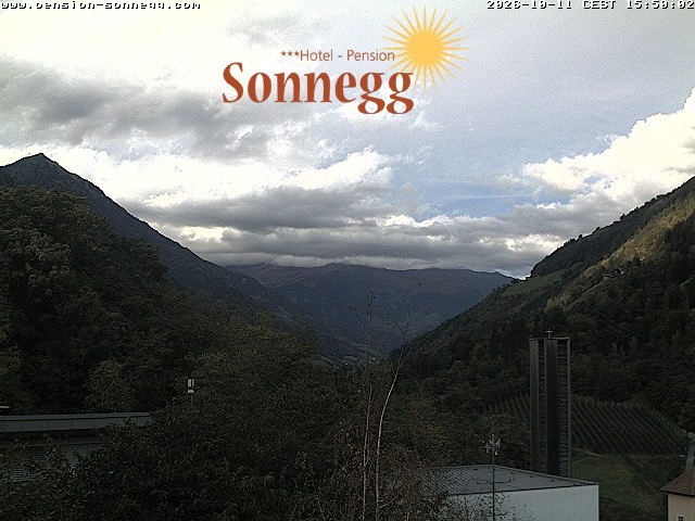 Archiv Foto Webcam Saltaus bei Meran: Hotel Sonnegg