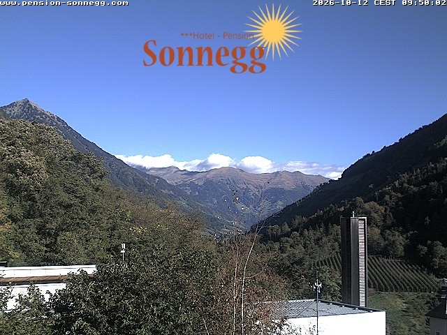 Archiv Foto Webcam Saltaus bei Meran: Hotel Sonnegg