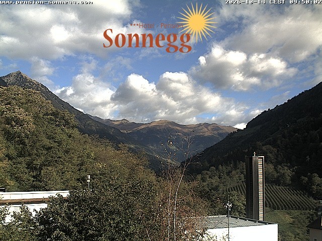 Archiv Foto Webcam Saltaus bei Meran: Hotel Sonnegg