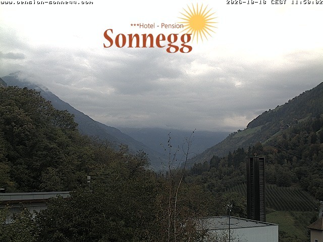 Archiv Foto Webcam Saltaus bei Meran: Hotel Sonnegg