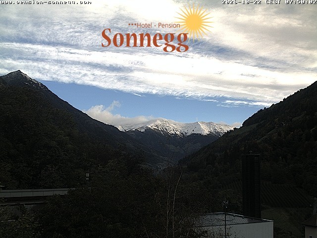 Archiv Foto Webcam Saltaus bei Meran: Hotel Sonnegg