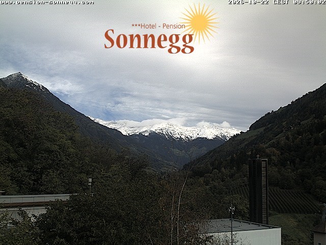 Archiv Foto Webcam Saltaus bei Meran: Hotel Sonnegg