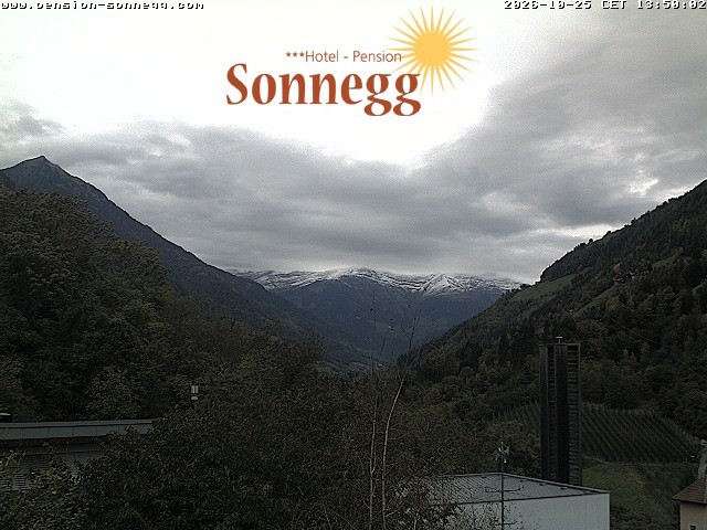Archiv Foto Webcam Saltaus bei Meran: Hotel Sonnegg