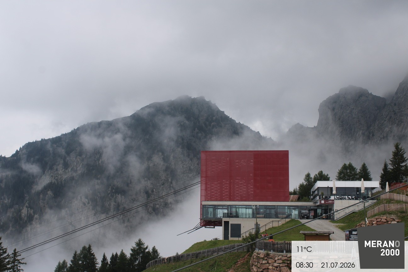 Archiv Foto Webcam Bergstation Falzleben, Meran