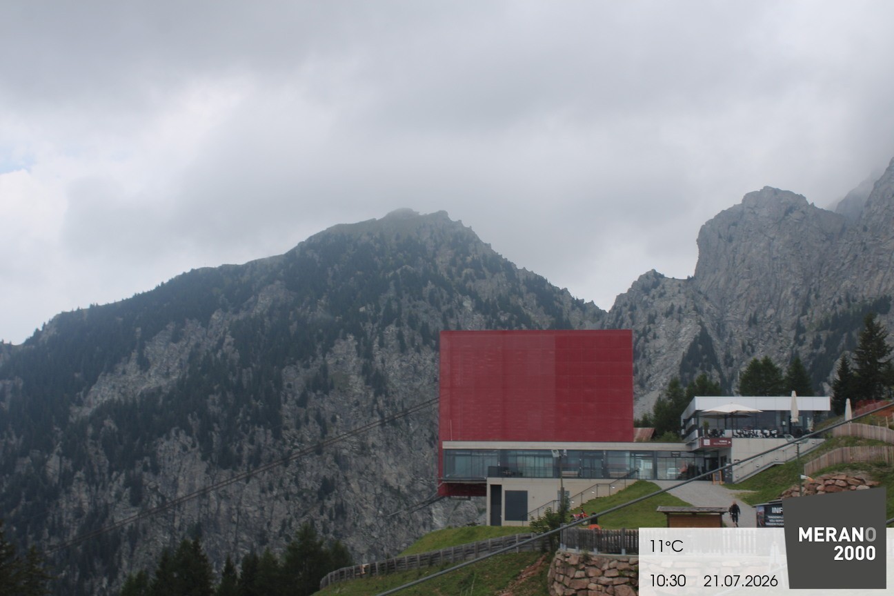 Archiv Foto Webcam Bergstation Falzleben, Meran
