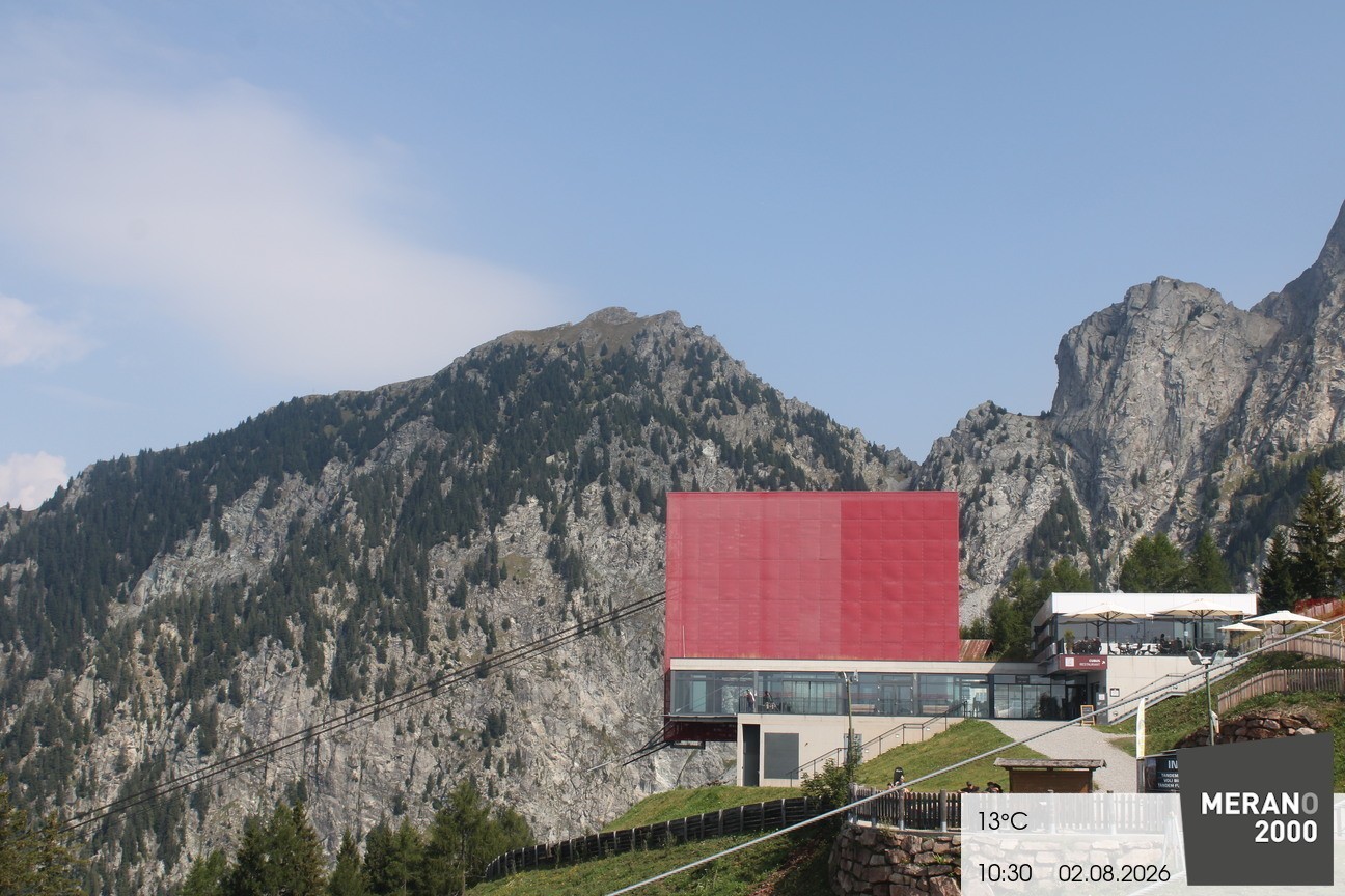 Archiv Foto Webcam Bergstation Falzleben, Meran