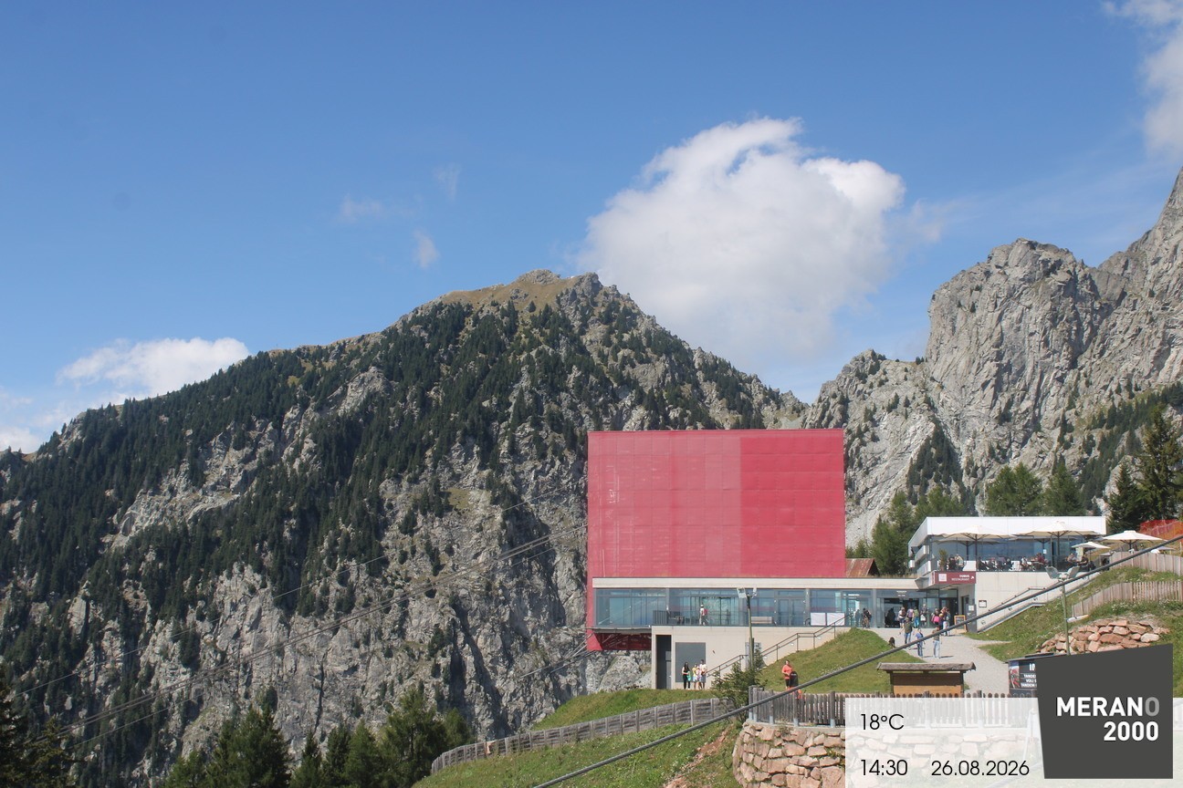 Archiv Foto Webcam Bergstation Falzleben, Meran