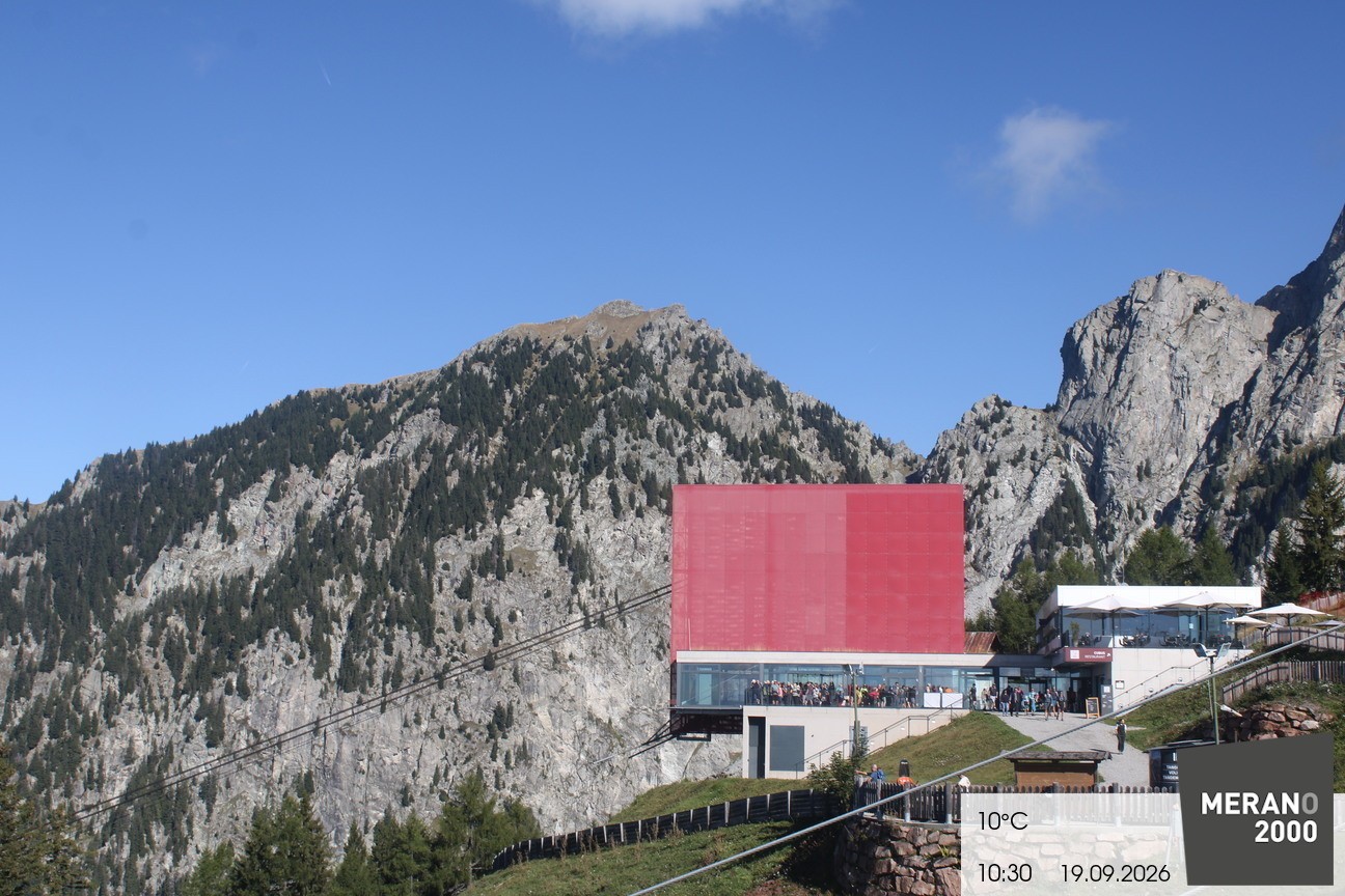 Archiv Foto Webcam Bergstation Falzleben, Meran