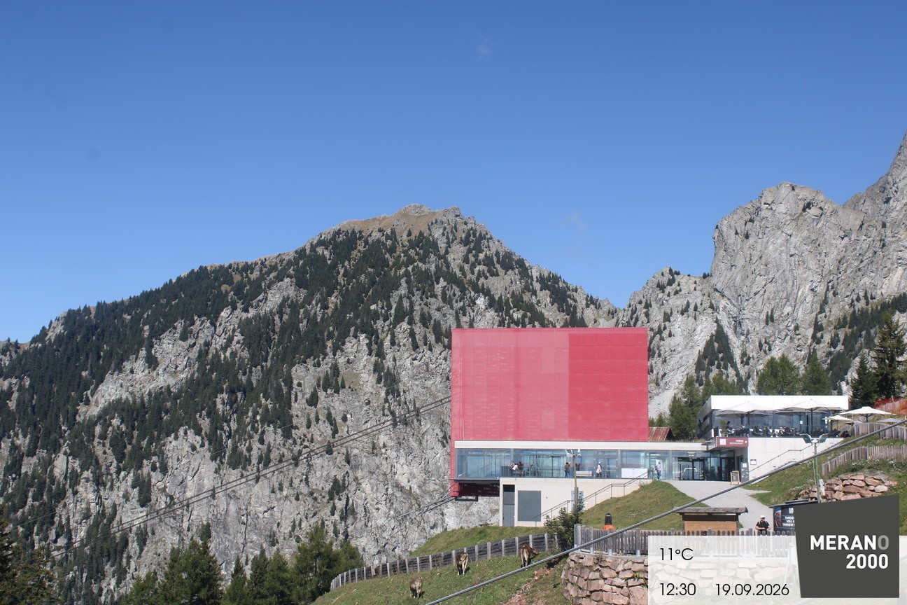 Archiv Foto Webcam Bergstation Falzleben, Meran