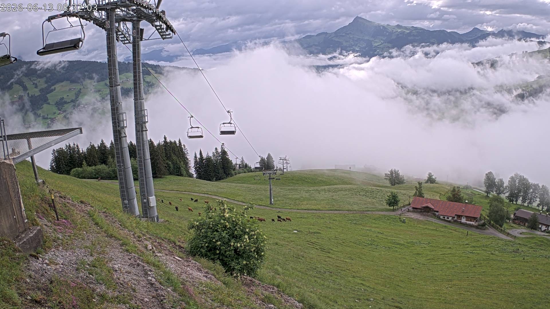 Archiv Foto Webcam Bergstation Gaisberg, Kitzbühel