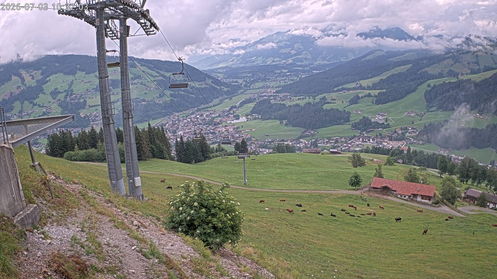Archiv Foto Webcam Bergstation Gaisberg, Kitzbühel