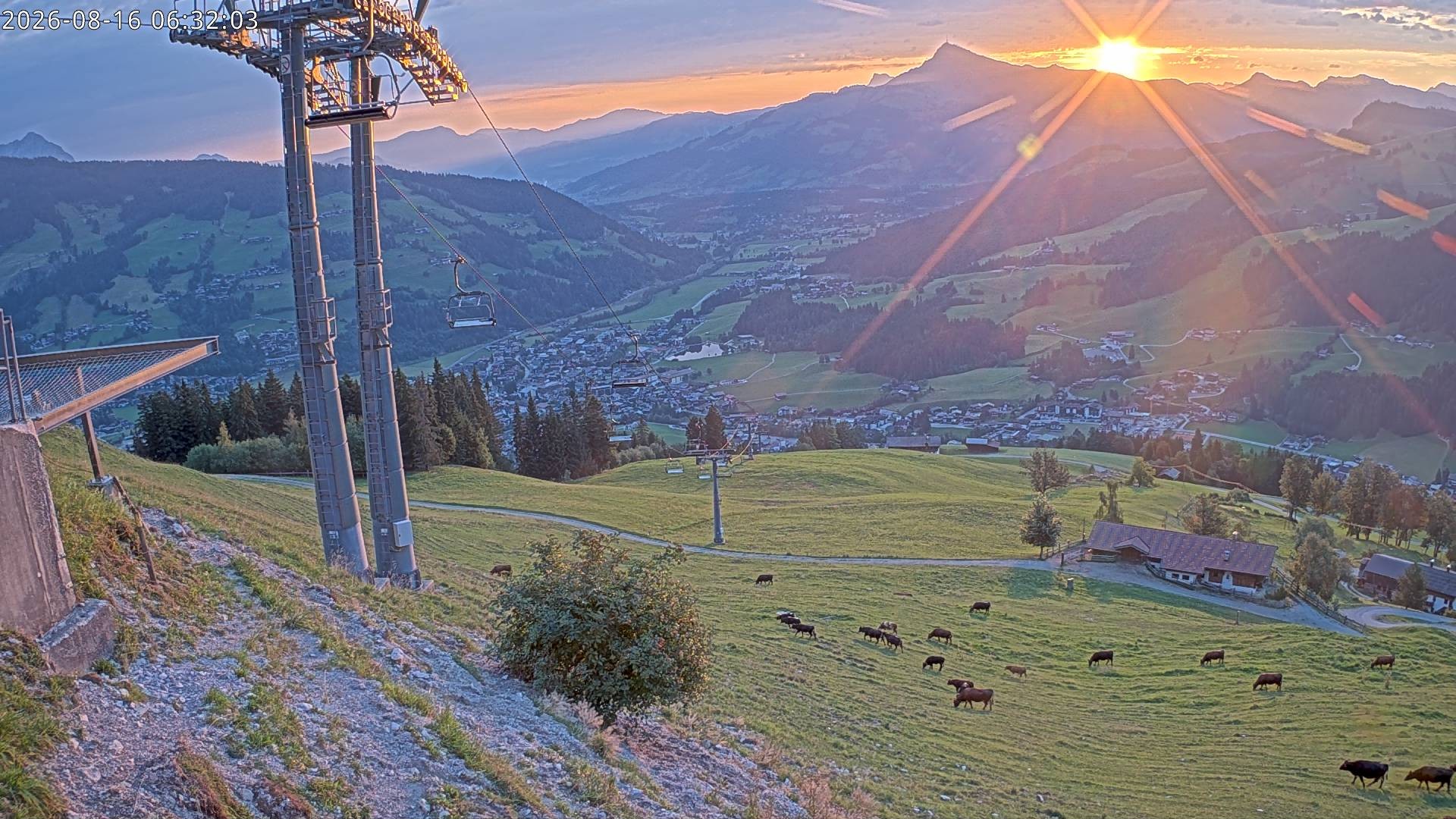 Archiv Foto Webcam Bergstation Gaisberg, Kitzbühel