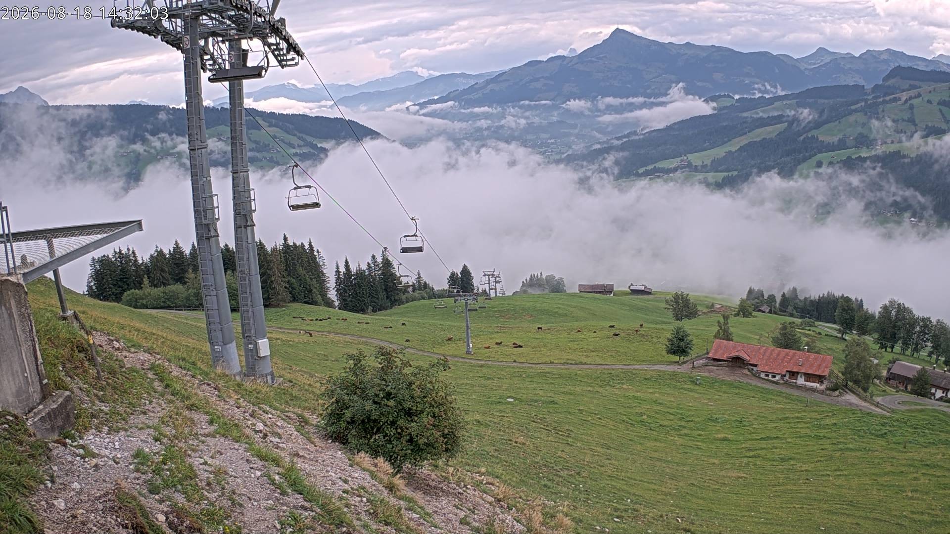 Archiv Foto Webcam Bergstation Gaisberg, Kitzbühel