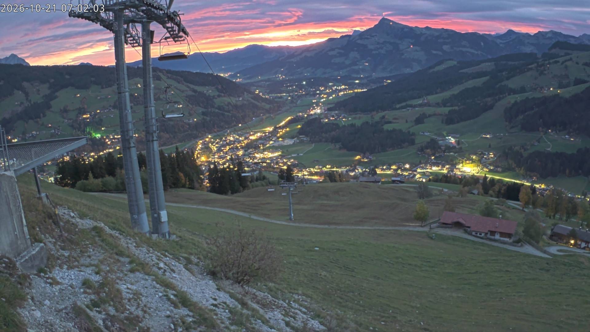 Archiv Foto Webcam Bergstation Gaisberg, Kitzbühel