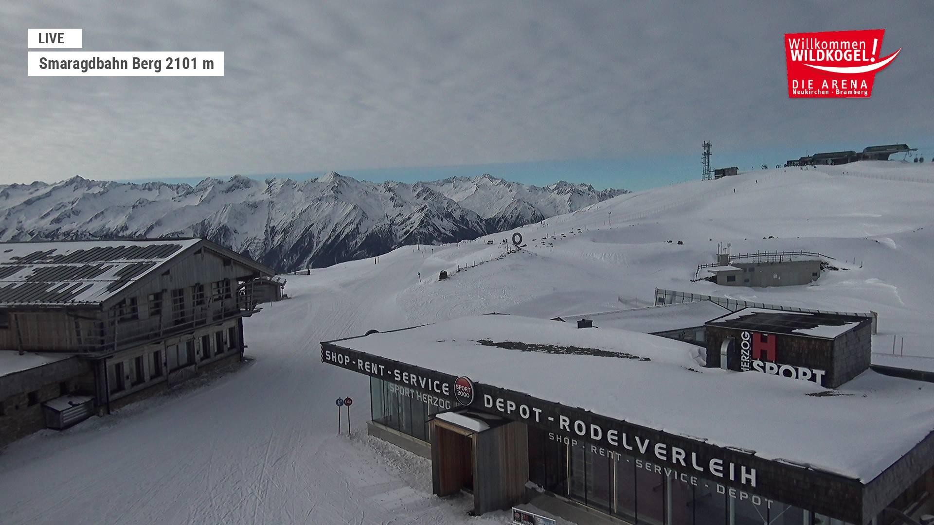 Archiv Foto Webcam Bergstation Smaragdbahn (Wildkogel-Arena)