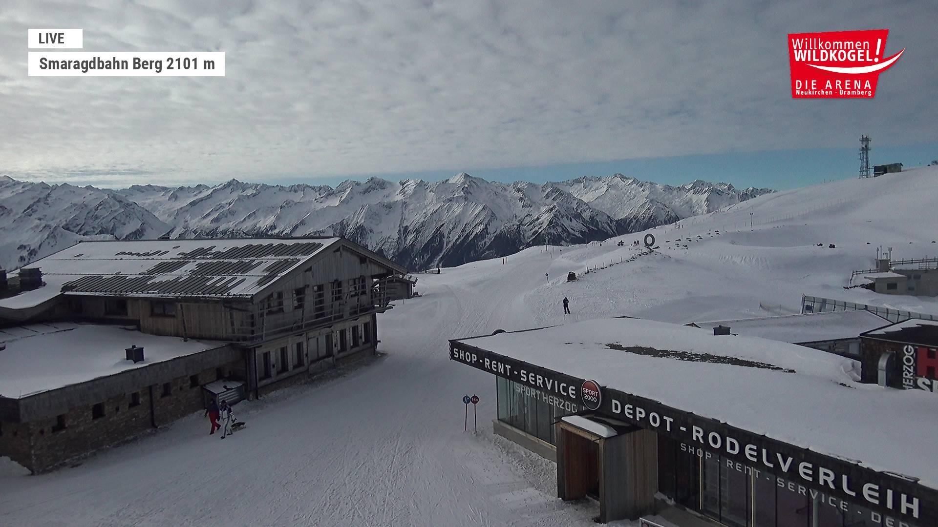 Archiv Foto Webcam Bergstation Smaragdbahn (Wildkogel-Arena)