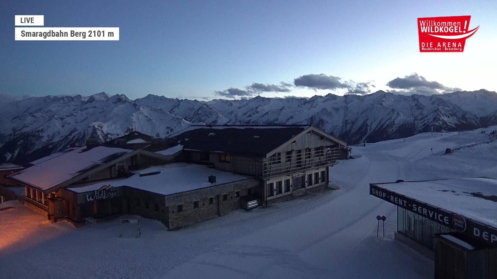 Archiv Foto Webcam Bergstation Smaragdbahn (Wildkogel-Arena)