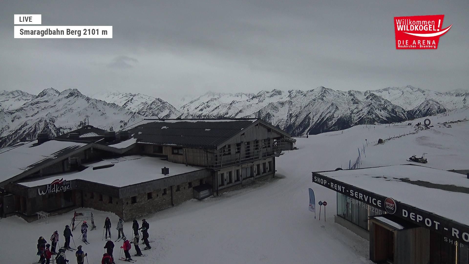 Archiv Foto Webcam Bergstation Smaragdbahn (Wildkogel-Arena)