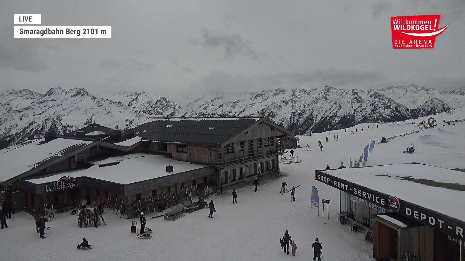 Archiv Foto Webcam Bergstation Smaragdbahn (Wildkogel-Arena)