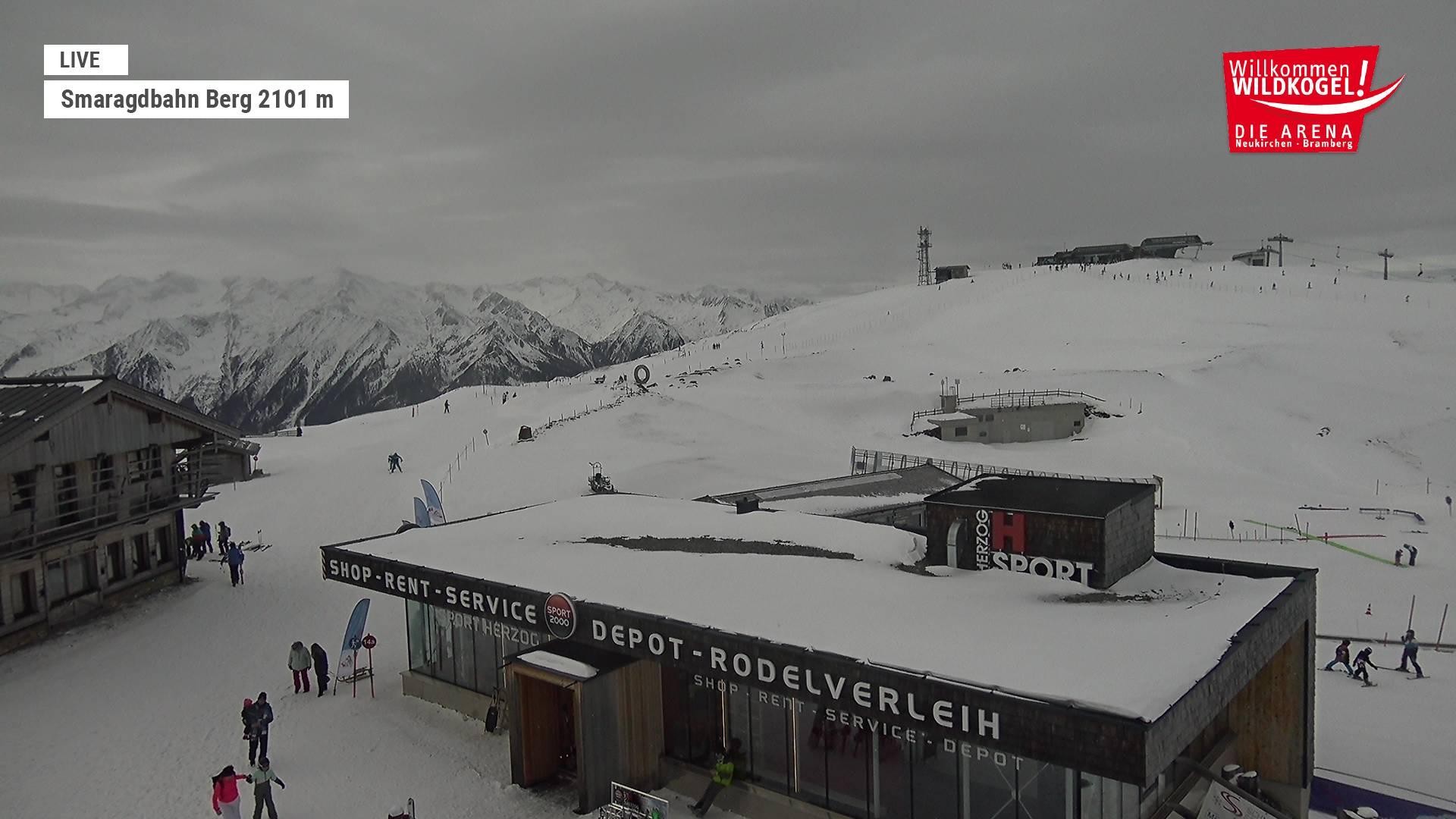 Archiv Foto Webcam Bergstation Smaragdbahn (Wildkogel-Arena)