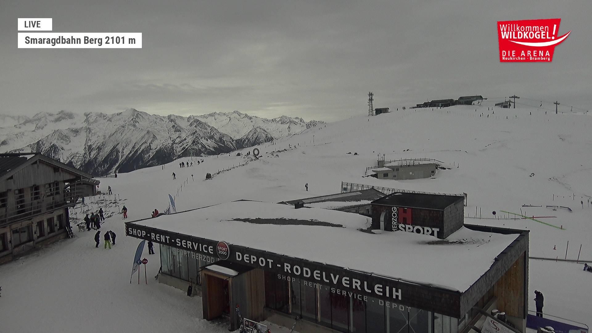 Archiv Foto Webcam Bergstation Smaragdbahn (Wildkogel-Arena)