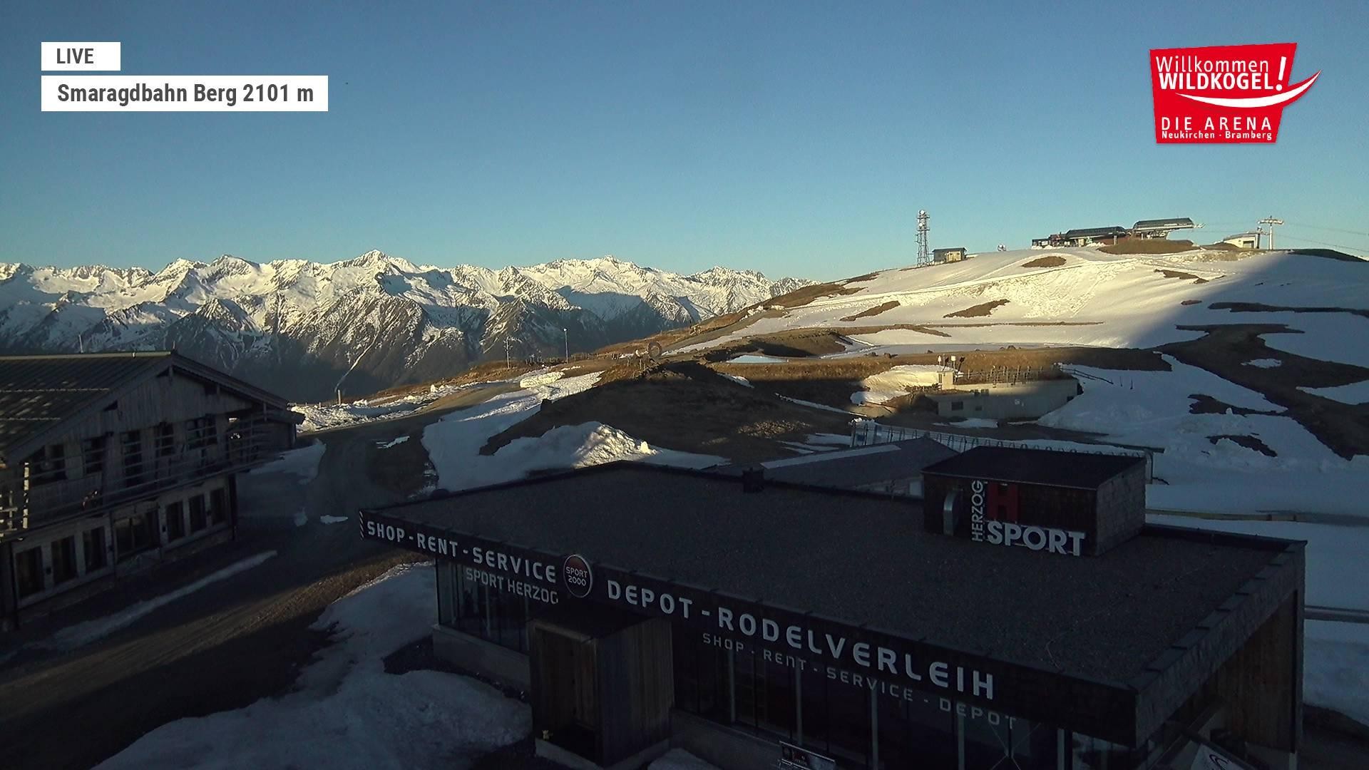 Archiv Foto Webcam Bergstation Smaragdbahn (Wildkogel-Arena)